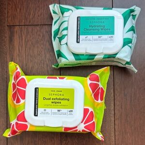 Sephora Dual Exfoliating and Hydrating Cleansing Wipes -